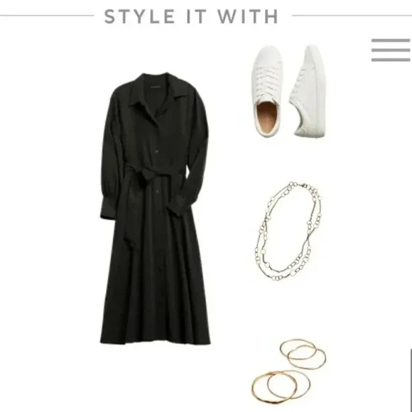 Banana Republic Belted Tencel Shirtdress - Picture 15 of 16